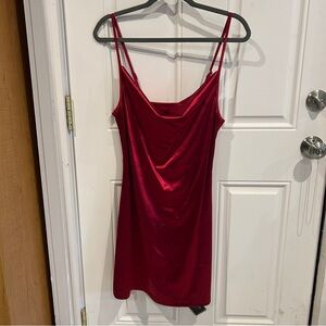 Zaful Deep Red Slip Dress